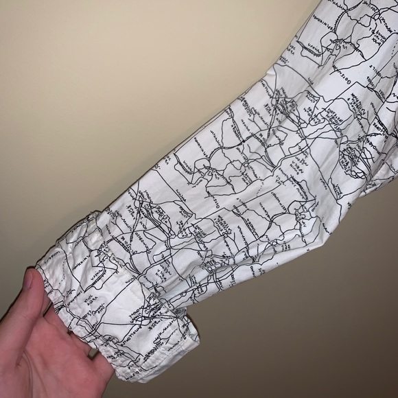 Zara Map Oversized Rain Jacket/Hoodie - Picture 4 of 6